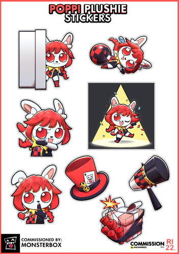 Poppi Sticker Sheet - MonsterBox